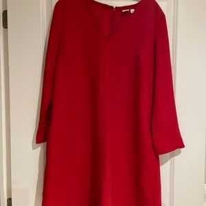 Gap orange swing dress.